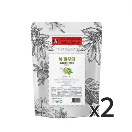 바리스타퀸 쑥 파우더 1kg 2개