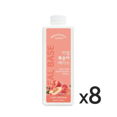 서울팩토리 리얼 복숭아 베이스 1.2kg 8개  이미지