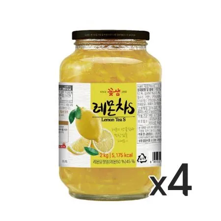 꽃샘 레몬차S 2kg 4개