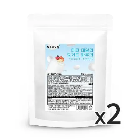 타코 데일리 요거트 파우더 1kg 2개