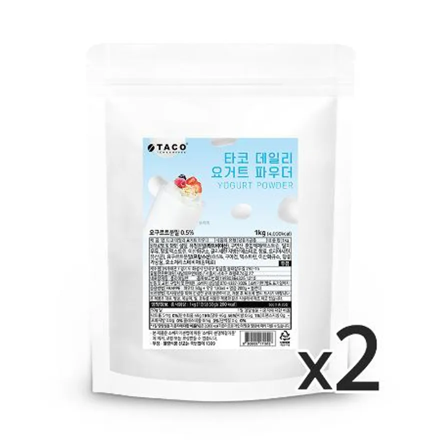 타코 데일리 요거트 파우더 1kg 2개 이미지