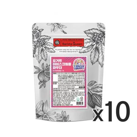 바리스타퀸 요거트 아이스크림용 파우더 1kg 10개
