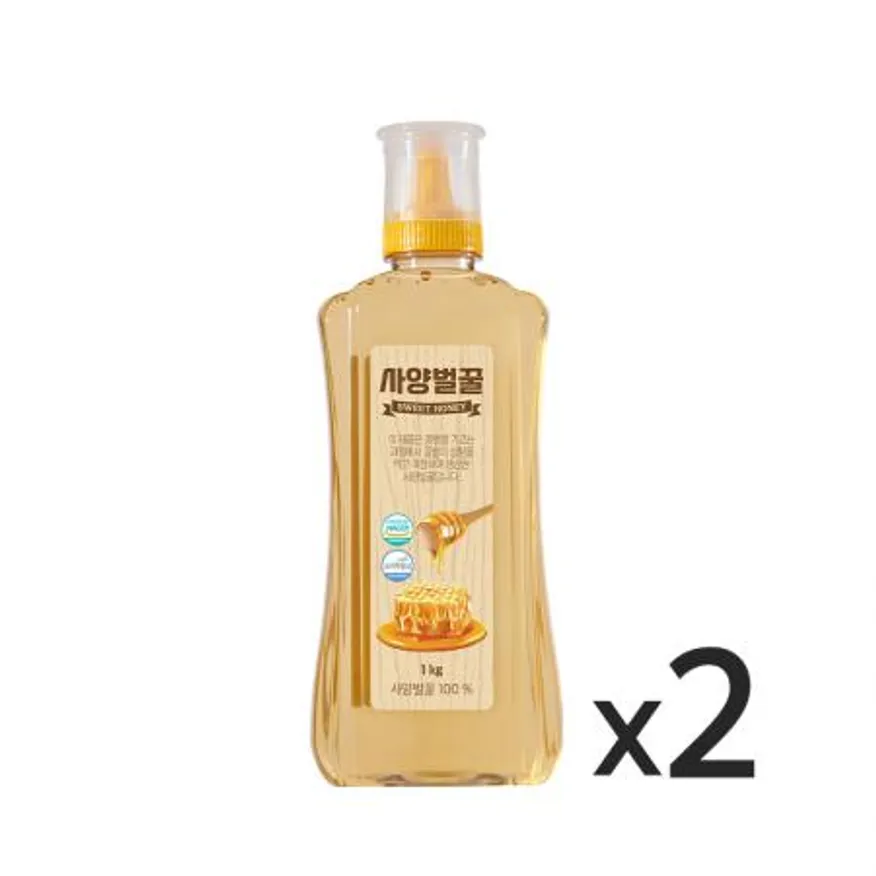 꽃샘 사양벌꿀 1kg 2개 이미지