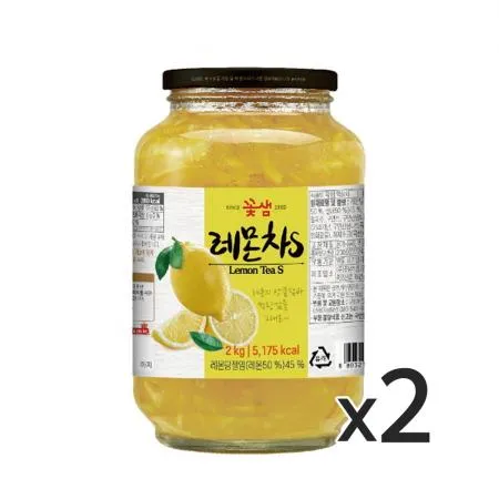 꽃샘 레몬차S 2kg 2개