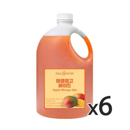 서울팩토리 애플망고 에이드 1.5L 6개  이미지