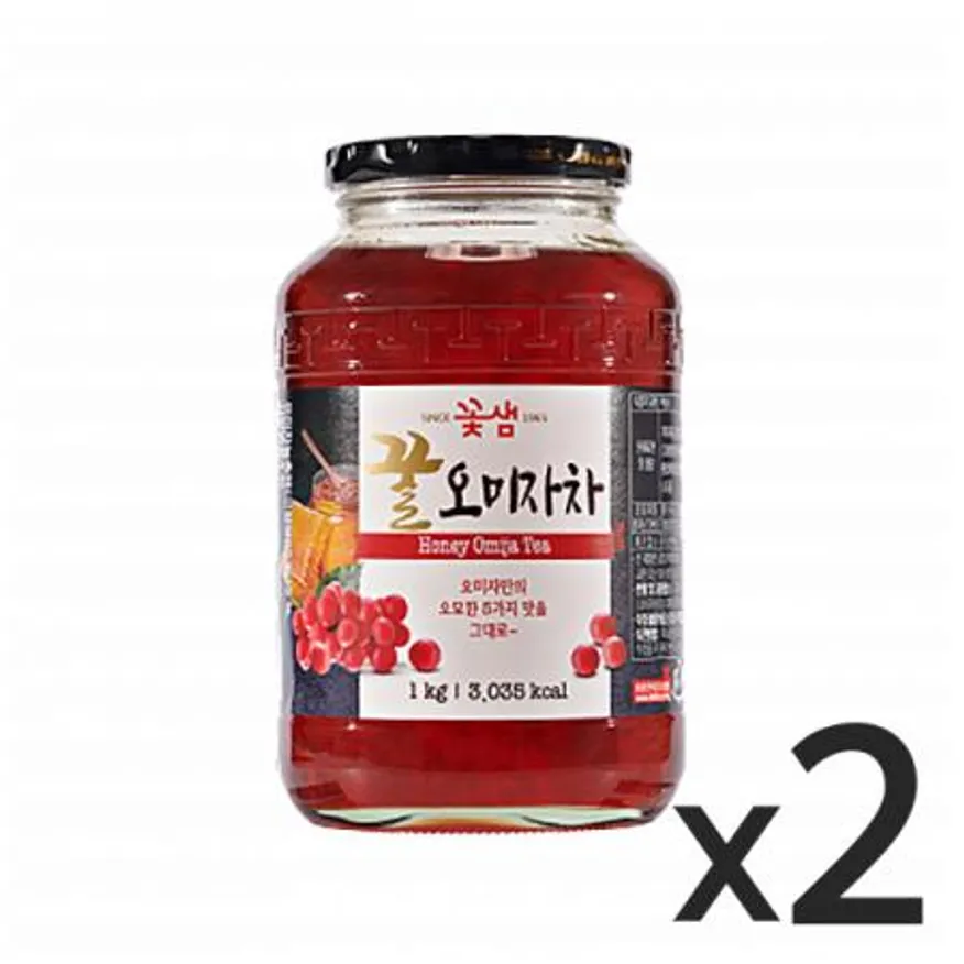 꽃샘 꿀오미자차 1kg 2개 이미지