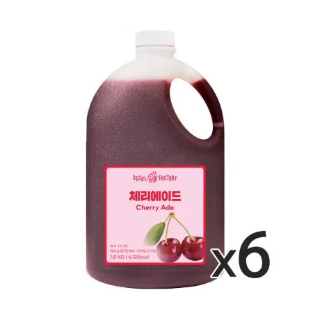 서울팩토리 체리 에이드 1.5L 6개  이미지