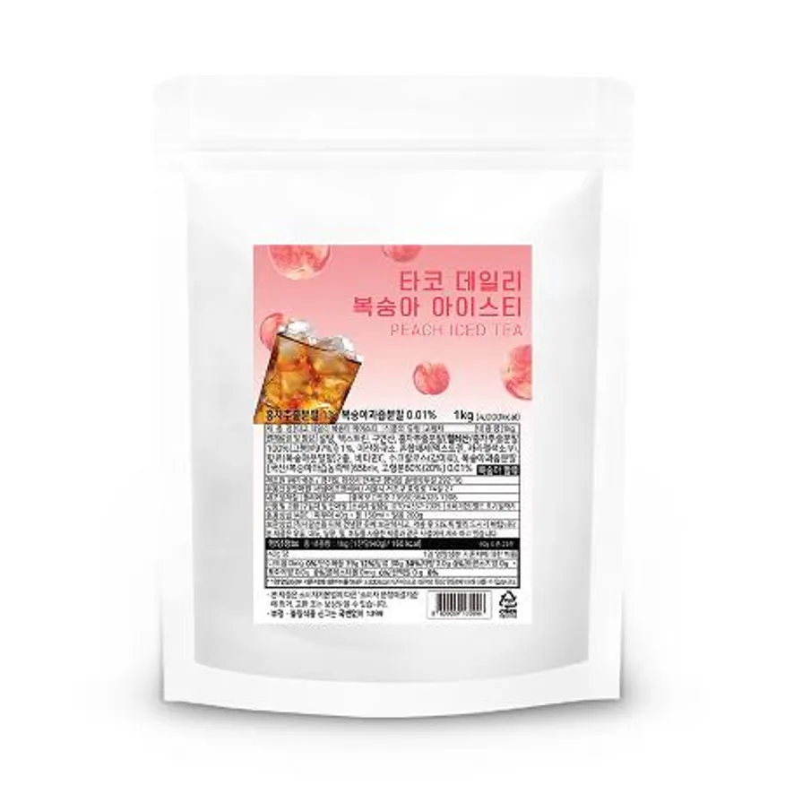 타코 데일리 복숭아 아이스티 파우더 1kg 이미지