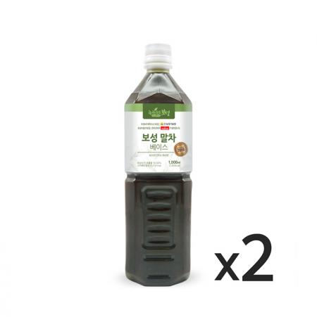 아크바 녹차수도 보성 말차 베이스 1000ml 2개