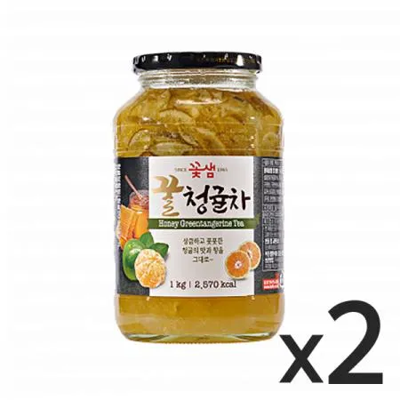 꽃샘 꿀청귤차 1kg 2개