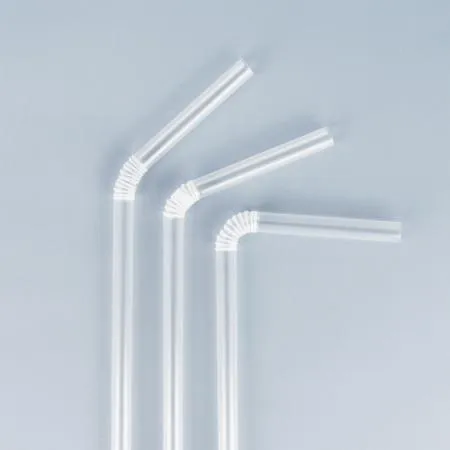7mm x 25cm 투명 자바라 개별포장 빨대 10000개