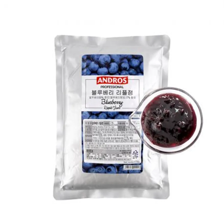 앤드로스 블루베리 리플잼 1kg 이미지