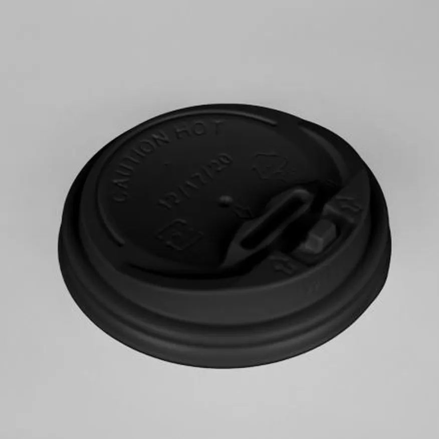 12/16온스 검정 개폐 뚜껑 1000개 이미지