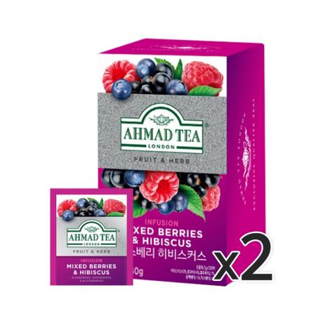 아마드 믹스베리&히비스커스 20티백 2개 