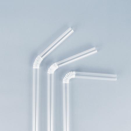 7mm x 21cm 투명 자바라 개별포장 빨대 10000개