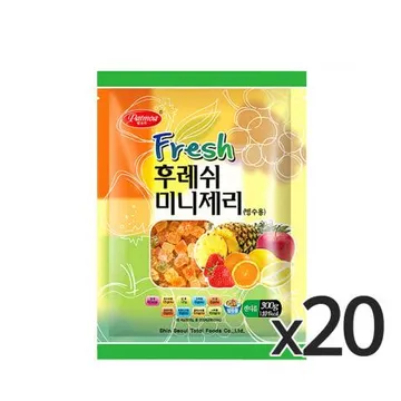 팥모아 빙수용 후레쉬 미니제리 300g 20개