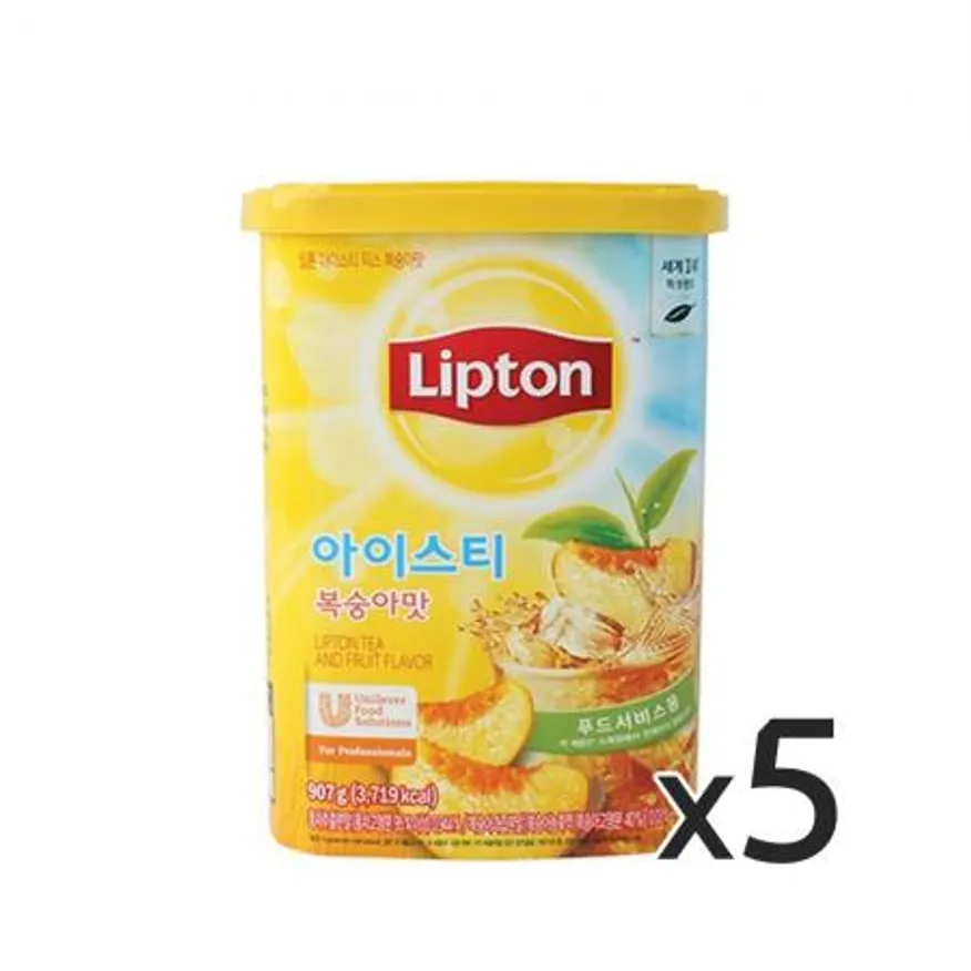 립톤 아이스티 복숭아 907g 5개 이미지