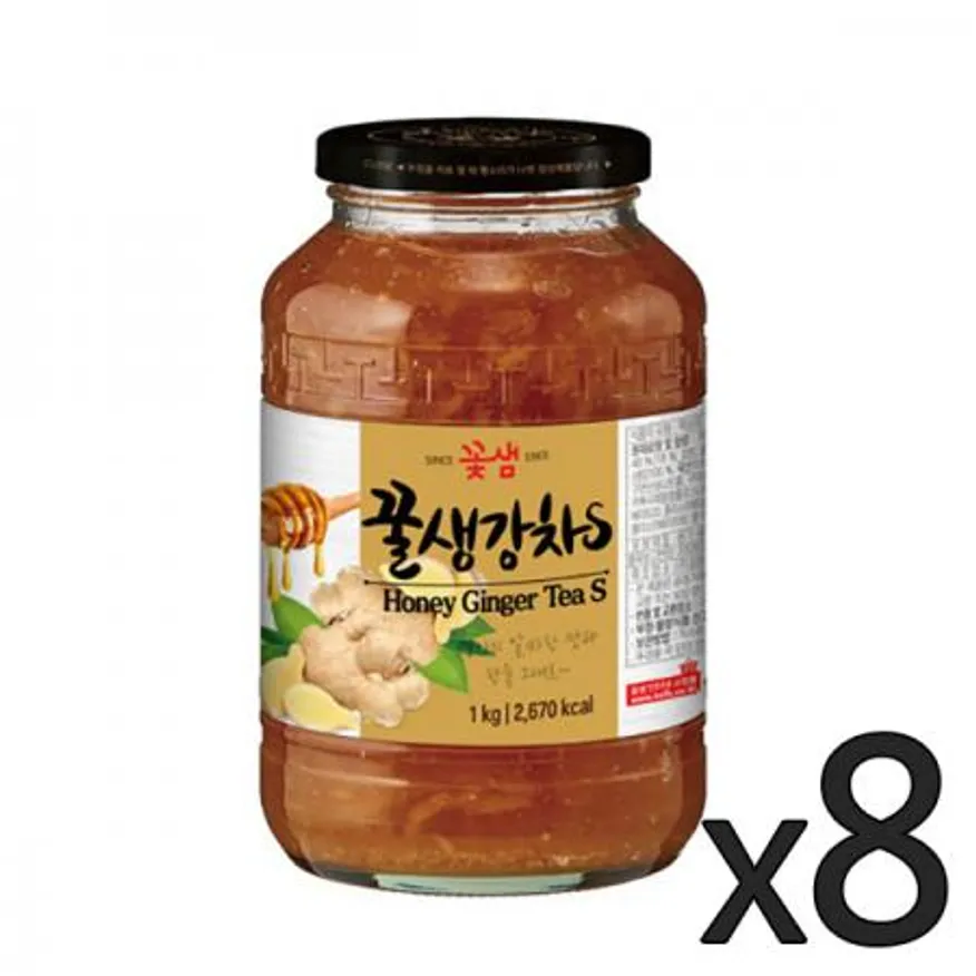 꽃샘 꿀생강차S 1kg 8개 이미지