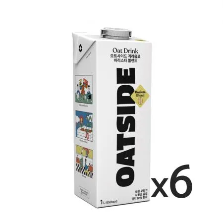 오트사이드 귀리음료 바리스타 블렌드 1L 6개