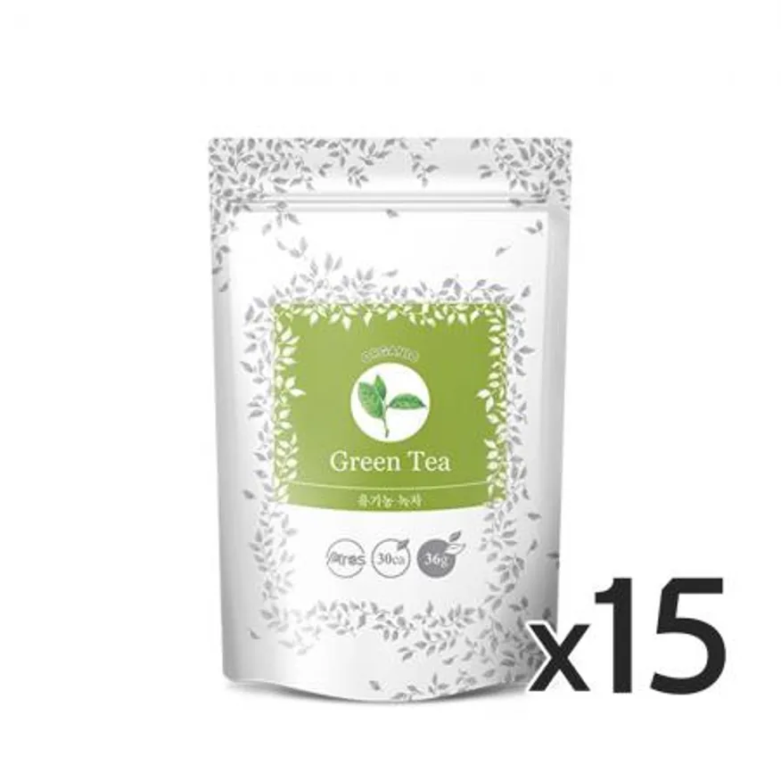 아레스 유기농 녹차 30티백 15개 이미지