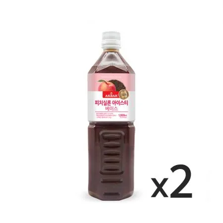 아크바 피치실론 아이스티 베이스 1L 2개 이미지