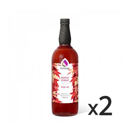 포모나 메이플 시럽 1000ml 2개 