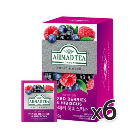 아마드 믹스베리&히비스커스 20티백 6개