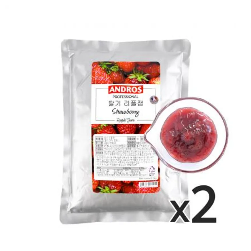 앤드로스 딸기 리플잼 1kg 2개 이미지