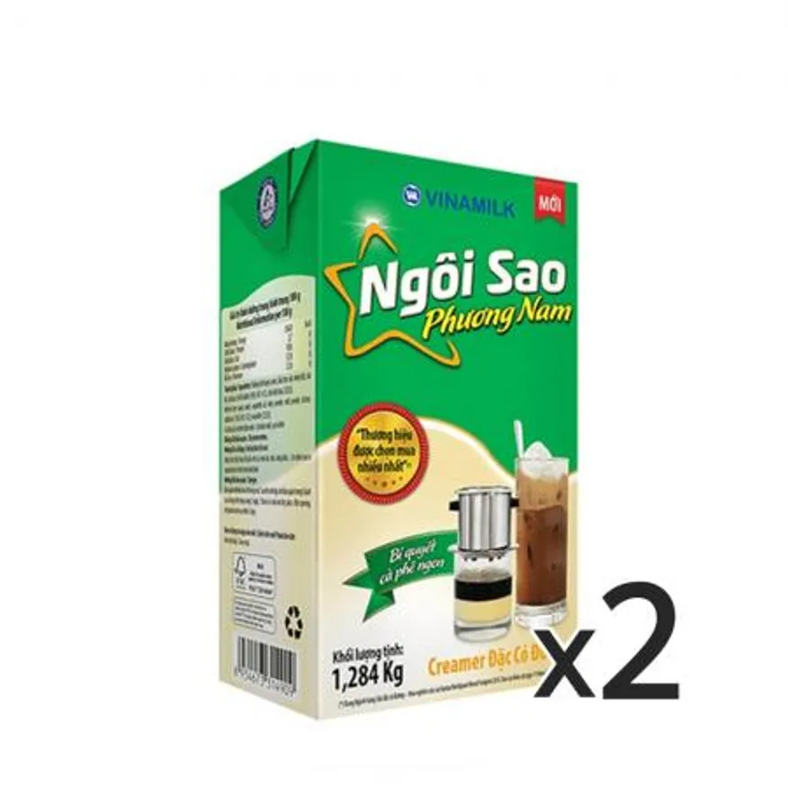 비나밀크 응오이사오 프엉남 베트남 연유 1284g 2개 이미지