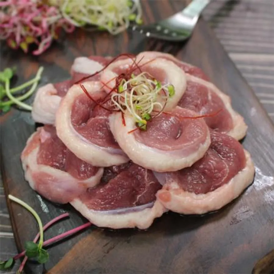 국내산 생오리 슬라이스 대한민국맛집 오리로스 오리주물럭 오리고기 이미지