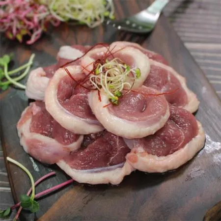 국내산 생오리 슬라이스 대한민국맛집 오리로스 오리주물럭 오리고기 이미지