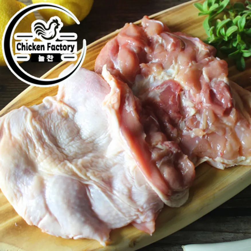 (냉동) 국산 닭정육 1kg 국내산 뼈없는 순살 닭다리살 이미지