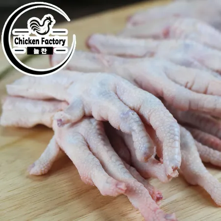 (냉동) 국산 손질닭발 1kg 국내산 뼈 있는 생 닭발 통닭발  이미지