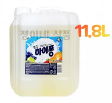 LG 센스 하이퐁 주방세제 업소용 대용량 말통 1종 과일 채소 세척 세제