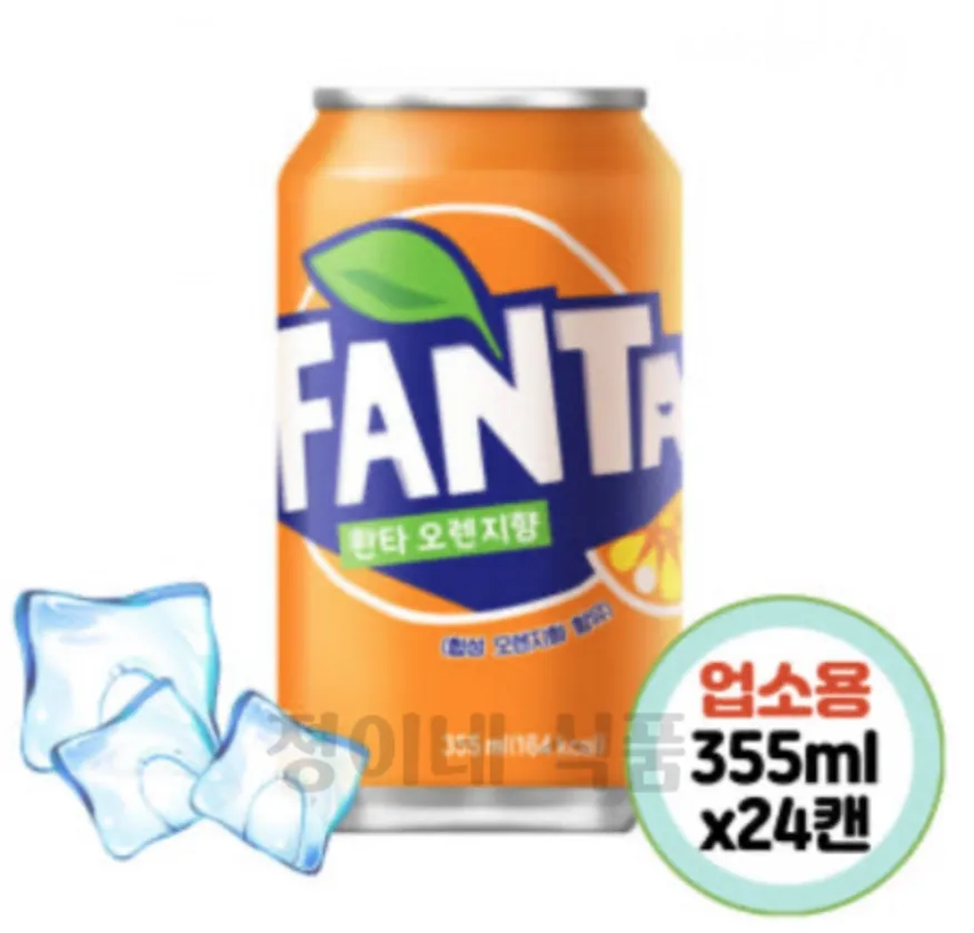 환타 오렌지 355ml 24캔 이미지