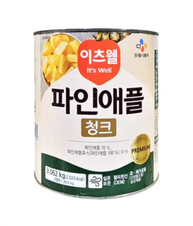 이츠웰 파인애플 청크 3.062KG