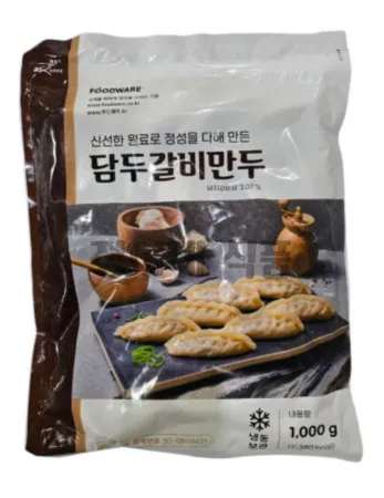 담두 갈비만두 1kg (28g*약36개) / 아이스포장