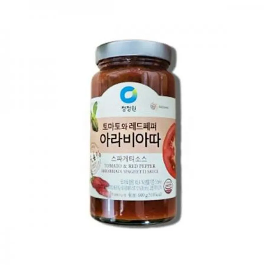 청정원 토마토 레드페퍼 아라비아따 스파게티 파스타소스 600g 이미지