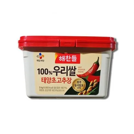 CJ 해찬들 우리쌀 태양초고추장 3kg (3단계매운맛)