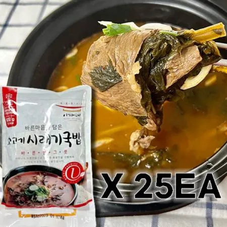 [SET] 이가네 소고기 시래기국밥 600gX25ea