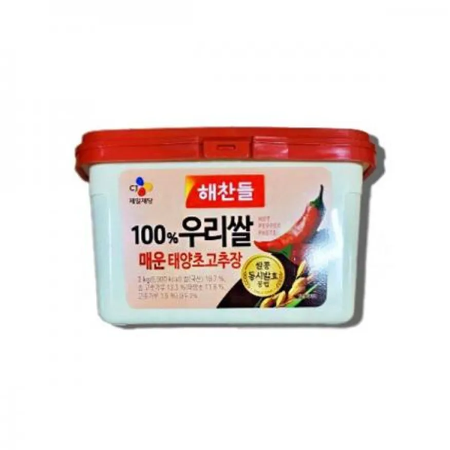 CJ 해찬들 우리쌀 매운 태양초고추장 3kg (4단계매운맛) 이미지