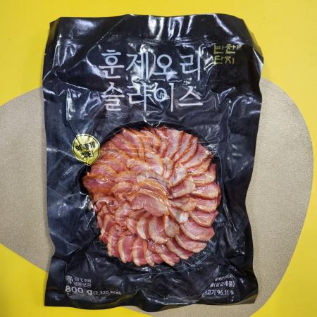  반찬단지 훈제오리 슬라이스 800g