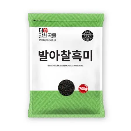 [더알찬곡물] 25년산 국산 발아찰흑미 700g 1봉 발아 흑미 이미지