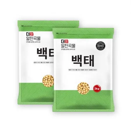 [더알찬곡물] 25년산 국산 백태 4kg (2kgx2) 메주콩 이미지