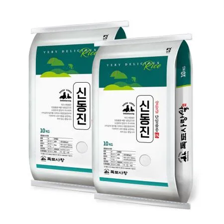 독도사랑 신동진 쌀 20kg (10kgx2) / 25년산 햅쌀 / 상등급 단일품종 안전박스포장 이미지