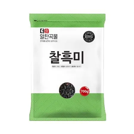 [더알찬곡물] 25년산 국산 찰흑미 700g 1봉 흑미 이미지