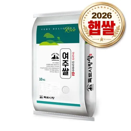 독도사랑 경기 여주쌀 10kg / 26년산 햅쌀 / 상등급 단일품종 안전박스포장