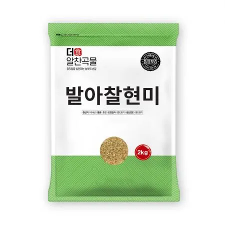 [더알찬곡물] 25년산 국산 발아찰현미 2kg 1봉 발아 찹쌀현미 이미지