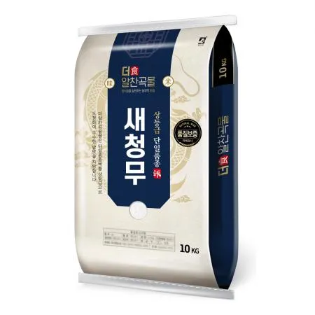 더알찬곡물 새청무 쌀 10kg / 25년산 햅쌀 / 상등급 단일품종 안전박스포장 이미지