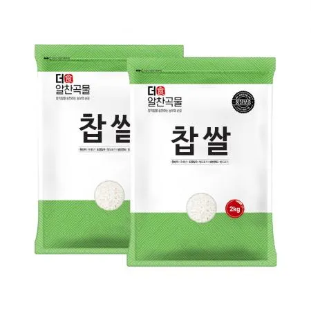 [더알찬곡물] 25년산 국산 찹쌀 4kg (2kgx2) 이미지